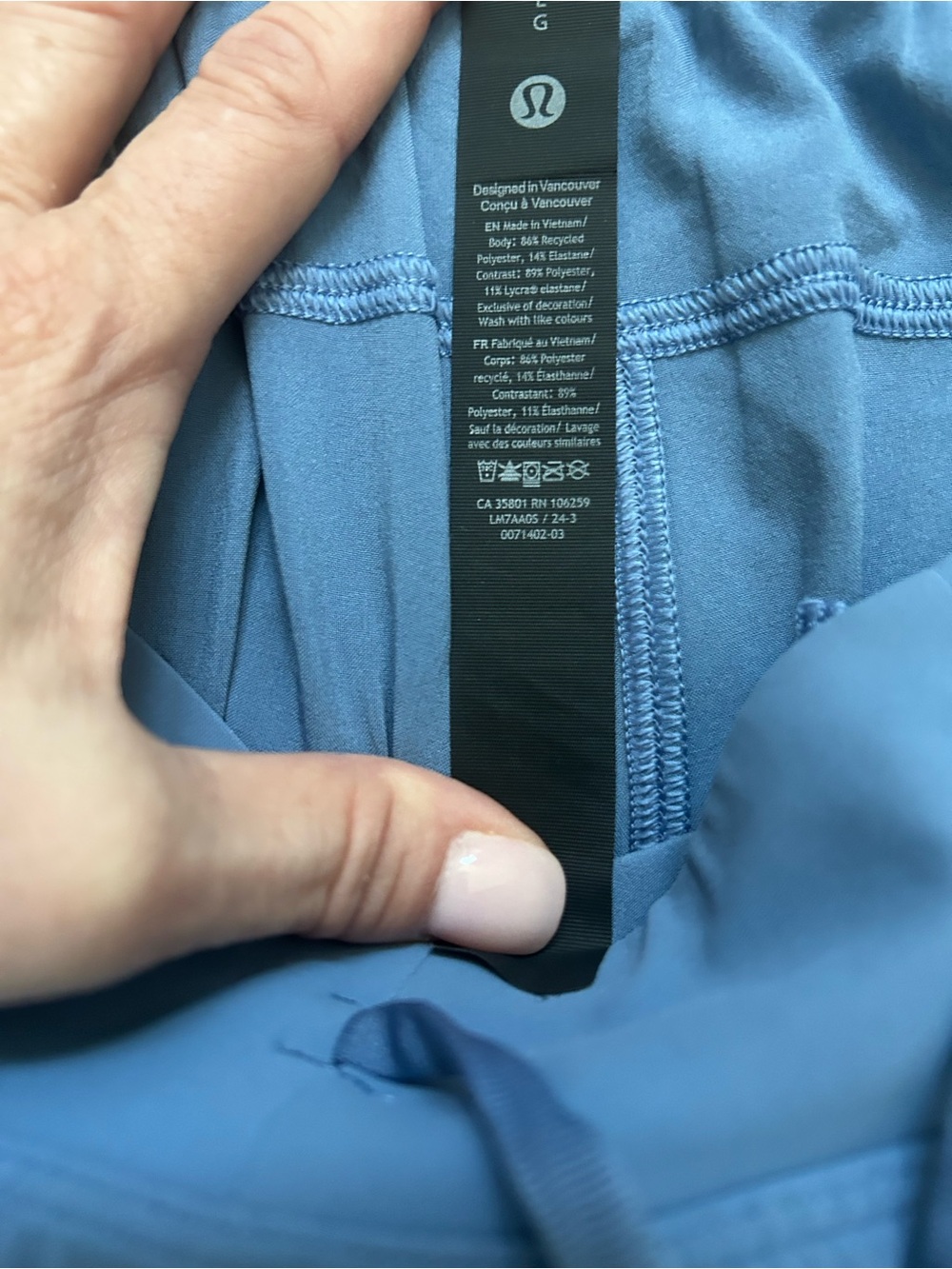 lululemon athletica Men’s Slate Blue shorts 9 inch inseam